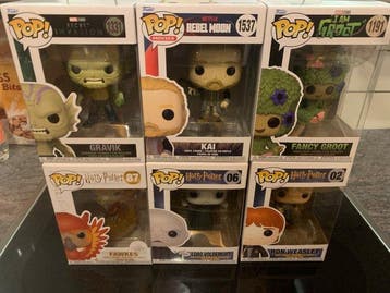Funko - Funko Pop Gravik; Kai; Fancy Groot; Fawkes; Lord