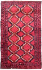 Oud Belutsch nomaden tapijt - Vloerkleed - 168 cm - 102 cm -, Nieuw