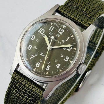 Hamilton - Khaki - Zonder minimumprijs - 9415A - Heren -, Nieuw