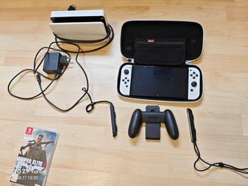 Nintendo - Switch - Nintendo Switch OLED White - Handheld, Spelcomputers en Games, Nieuw