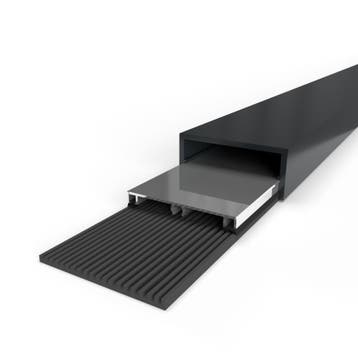 Profielset: klemprofiel met beglazingsrubber, afdekkap en op, Doe-het-zelf en Verbouw, Metalen, Ophalen of Verzenden, Nieuw