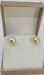 Zonder minimumprijs - Oorstekers Zilver - 9×10 mm Edison, Sieraden, Tassen en Uiterlijk, Antieke sieraden