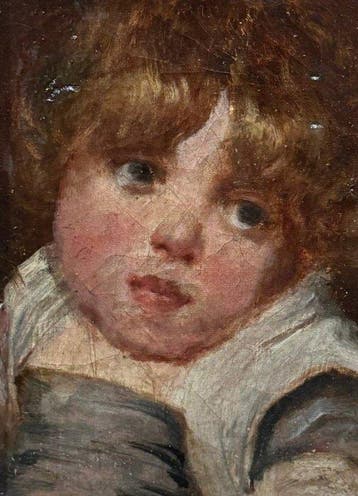 École Française (XIX-XX) - Portrait de Jeune Fille (Daprès