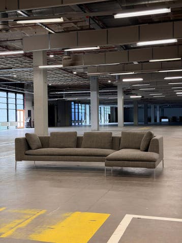 BB Italia Charles Hoekbank | Nieuwstaat + Garantie, 300 cm of meer, Ophalen of Verzenden, Zo goed als nieuw, Bank Hoekbank Bankstel Bankje Loungebank Banken Chaise Lounge 