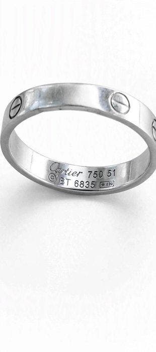Cartier - Trouwring - Love - 18 karaat Witgoud - Ring, Sieraden, Tassen en Uiterlijk