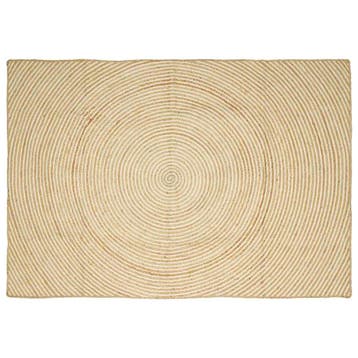 vidaXL Vloerkleden Wit 240 x 340 cm Jute, Verzenden, Nieuw, Wit