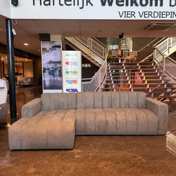 Hoekbank Soho - Stof Groen/Grijs - Studio Cosy, Hoekbank, Nieuw, Scandinavisch, Ophalen of Verzenden