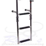 Zwemtrap RVS 316 - Dekmontage - opklapbaar 4 treden, Ophalen of Verzenden, Nieuw