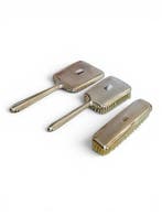 Vintage Toiletset - .835 zilver - Elegante drie-delige set