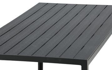 Tuintafel Toscane Zwart Alu/Polywood 205x90 cm The Outsider, Verzenden, Nieuw