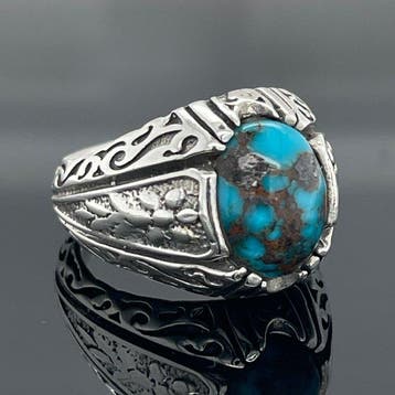 Zilver - Ring - turkoois