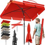 Stokparasol - Parasol - 200x125 cm - Tuinparasol - Rood - KE, Verzenden, Zo goed als nieuw