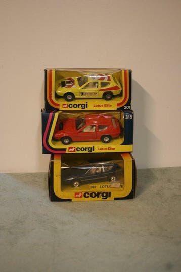 Corgi - Modelauto (3) - Original 1980s Classic Lotus Cars, Nieuw
