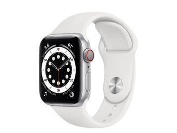 Apple Watch Series 6 - 44mm - Aluminium - Zilver - GPS +, Sieraden, Tassen en Uiterlijk, Smartwatches, Verzenden, Zo goed als nieuw
