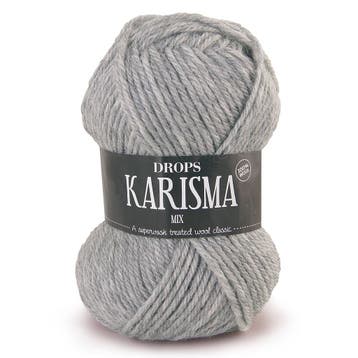 DROPS Karisma Mix - 44 lichtgrijs - Wol Garen, Hobby en Vrije tijd, Ophalen of Verzenden, Nieuw