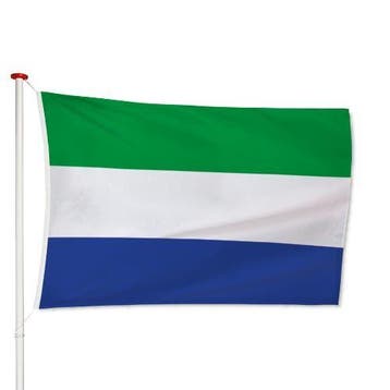 Sierra Leoonse Vlag 40x60cm, Verzenden, Nieuw