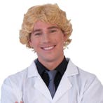 Pruik Heren Krul Blond, Ophalen of Verzenden, Nieuw