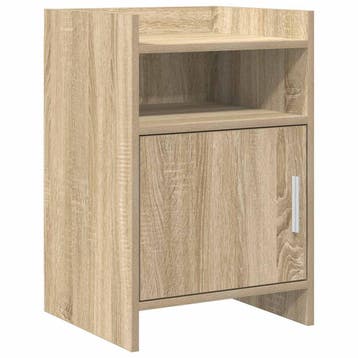 vidaXL Nachtkastjes Sonoma Eiken 40 x 36 x 60 cm Bewerkt, Minder dan 45 cm, Verzenden, Nieuw, 55 tot 70 cm