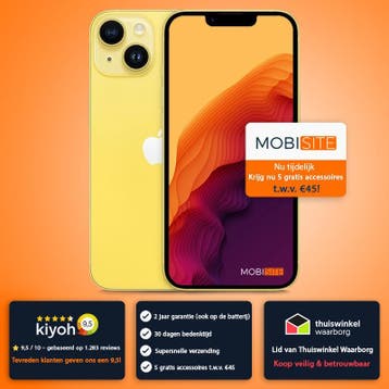 Apple iPhone 14 | 4 Gratis Accessoires – Accu tot 100%, 256 GB, Verzenden, Zo goed als nieuw, Zonder simlock