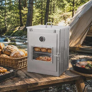 Opvouwbare Camping Oven - Roestvrij Staal - Draagbare Pizza, Tuin en Terras, Verzenden, Nieuw