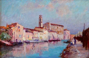 Paul Simons (1865-1932) - Le canal Saint-Sébastien aux
