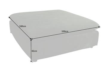 Grote kruk HEAVEN 100cm donkergroen fluweel bankkruk in, Ophalen of Verzenden, Nieuw