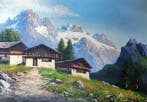 Italiaanse school (XX) - Paesaggio del monte Bianco (XL