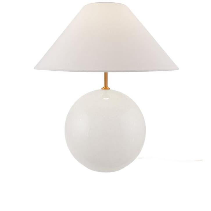 Globen Tafellamp Iris - Outlet, Huis en Inrichting, Lampen | Tafellampen, Gebruikt, Glas, Minder dan 50 cm, Ophalen of Verzenden