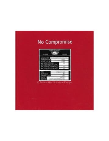 DONKERVOORT, NO COMPROMISE (GESIGNEERD !), Nieuw, Author
