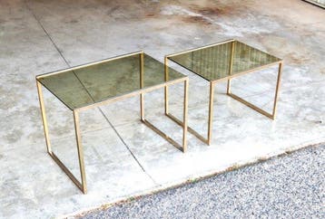 Tafel (2) - Gerookt - Mid Century jaren 60/70