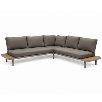 Amore platform hoek loungeset 2 delig latte zand aluminium, Ophalen of Verzenden, Nieuw