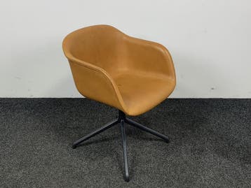 Muuto Fiber Stoel - Cognac, Ophalen of Verzenden, Gebruikt