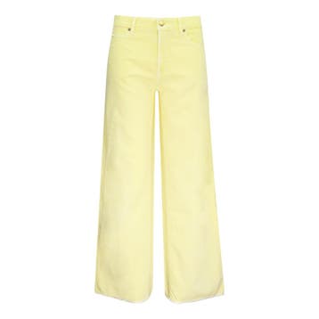 Cambio • wijde gele broek • 36, Kleding | Dames, Broeken en Pantalons, Cambio, Verzenden, Geel, Nieuw