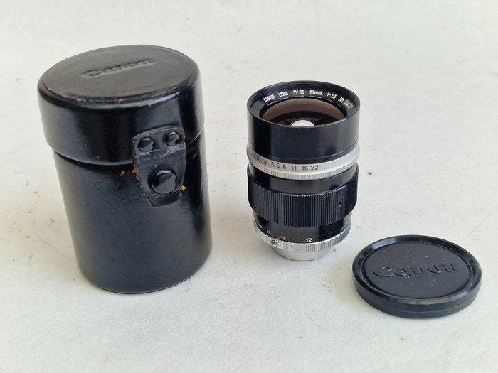 Canon lens TV-16 13mm 1:1,5 no : 63475 Filmcamera lens, Verzamelen, Fotografica en Filmapparatuur