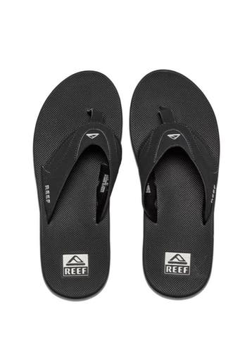 Reef Slippers Fanning RF002026BLS Zwart / Zilver-43, Verzenden, Nieuw, Zwart