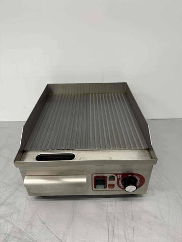 RVS HCB Bakplaat Grillplaat Geribbeld 36 cm 230V Horeca, Ophalen of Verzenden, Nieuw