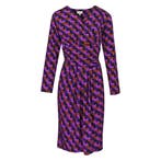 Milano Italy • getailleerde jurk • 36, Kleding | Dames, Jurken, Verzenden, Paars, Maat 36 (S), Milano Italy