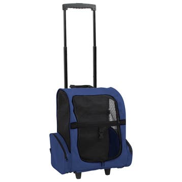 vidaXL Huisdierentrolley inklapbaar blauw, Verzenden, Nieuw