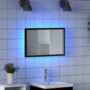 vidaXL Badkamerspiegel met LED-verlichting 60x8,5x37 cm, Verzenden, Nieuw