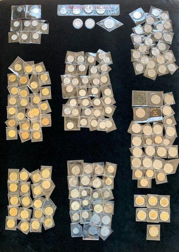 Republiek Italië. Lotto di 170 monete in Lire (1951–1999),, Postzegels en Munten, Munten | Europa | Niet-Euromunten