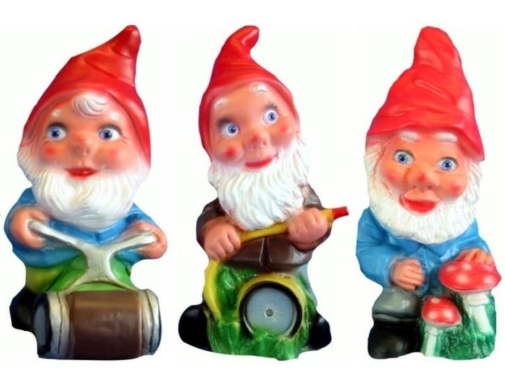 Set van 3 tuinkabouters, Tuin en Terras, Tuinbeelden, Nieuw, Verzenden