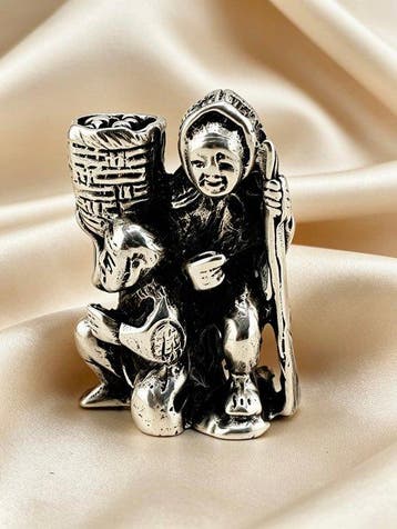Figuur - .915 zilver, Antiek en Kunst