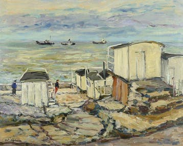 André Raffin (1927 - 2005) - La promenade aux cabines, Le