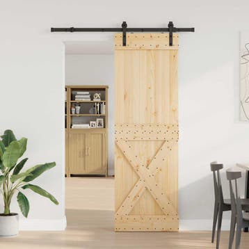 vidaXL Schuifdeur NARVIK 70 x 210 cm (152,5 cm) Naturel en, Verzenden, Nieuw