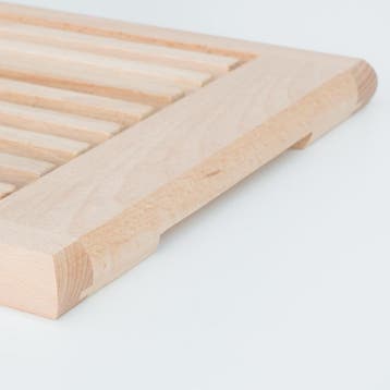HOCHO Beukenhouten Broodsnijplank 355x250x22 mm – Met Kru., Ophalen of Verzenden, Nieuw