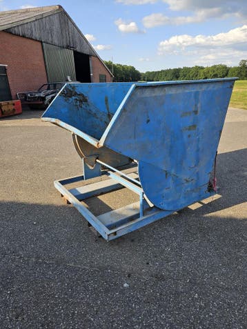 Kiepbak kantelbak spanenbak heftruck 2000 liter, Voorzetapparatuur