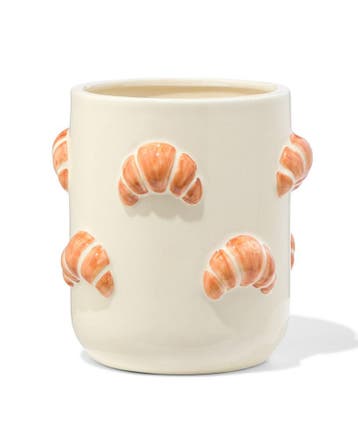 HEMA Pennenbak 10.5x10.5cm croissants, Verzenden, Nieuw