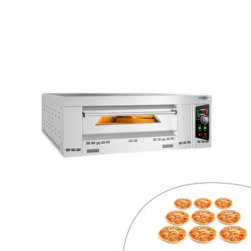 GGM Gastro | Gas pizzaoven - (chamottebodem) - 9x Ø34cm - |, Verzenden