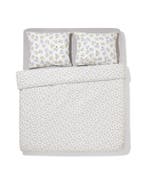 HEMA Dekbedovertrek 200x200/220cm zacht katoen bloemen, Huis en Inrichting, Verzenden, Nieuw, Groen