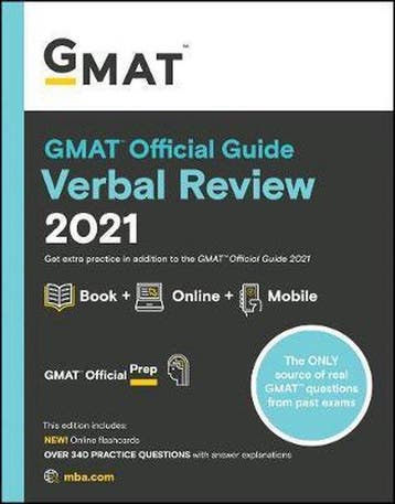 GMAT Official Guide Verbal Review 2021 9781119687887, Zo goed als nieuw
